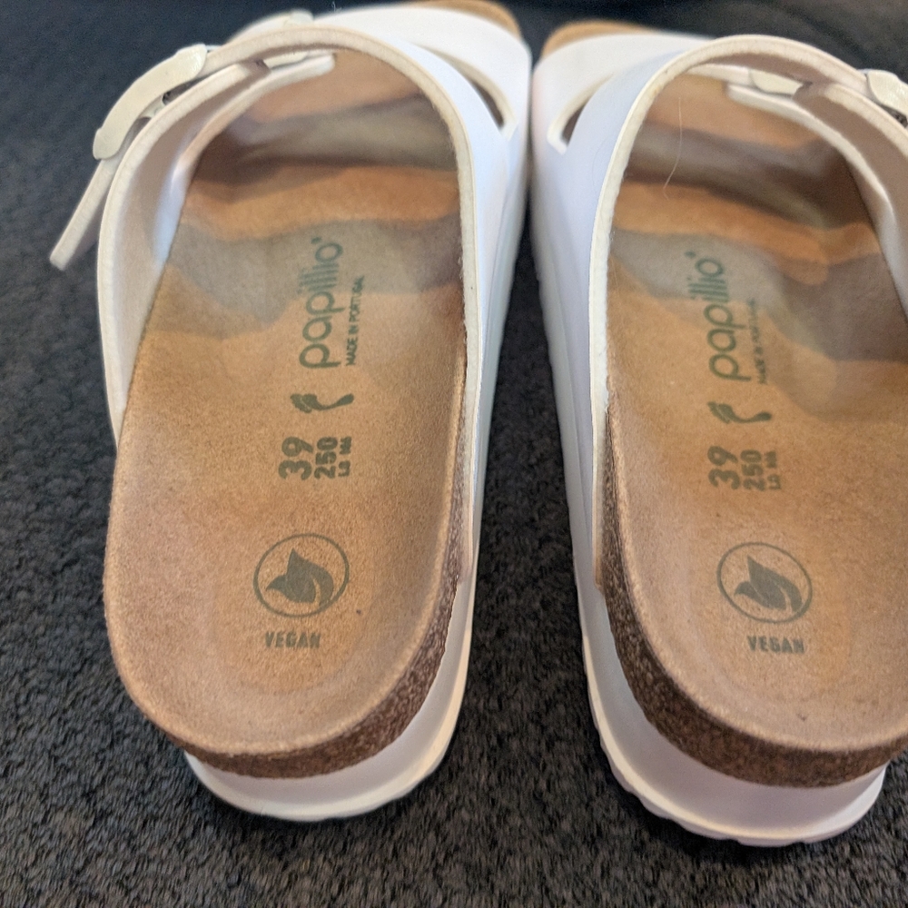 Birkenstock Papillio Arizona Platform Sandals Women's White Slide - Picture 8 of 13